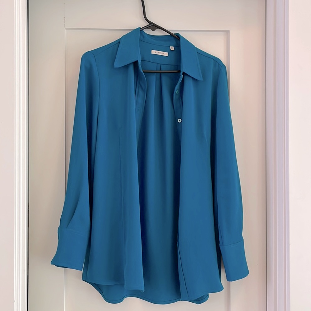 Babaton collared button-up shirt | size M